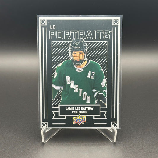 2024-25 UD PWHL JAMIE LEE RATTRAY #P-12 UD Portraits - 1st EDITION!