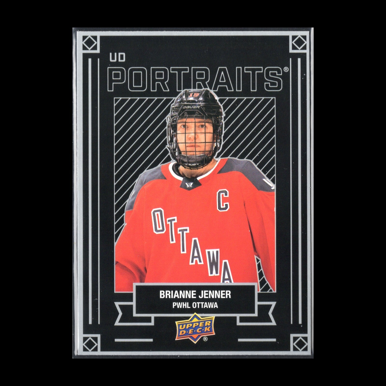 2024-25 UD PWHL BRIANNE JENNER #P-6 UD Portraits - 1st EDITION!