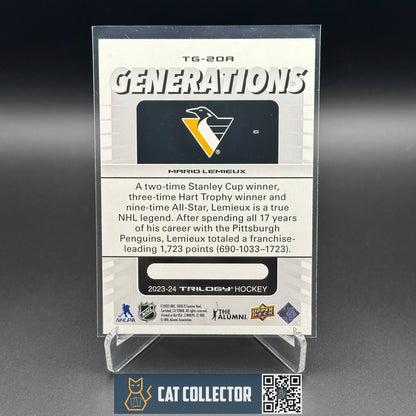 2023-24 UD Trilogy MARIO LEMIEUX #TG-20A Generations