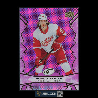 2022-23 UD Ice MORITZ SEIDER #56 Pink - Detroit Red Wings