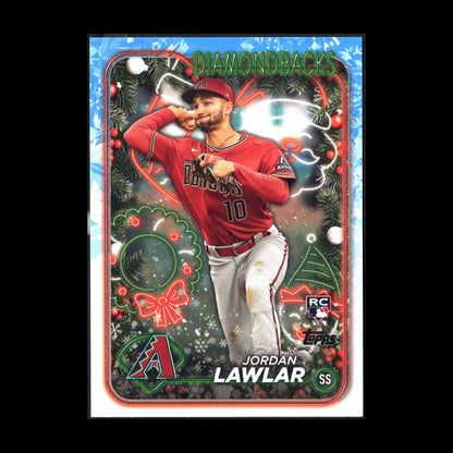 2024 Topps Holiday JORDAN LAWLAR #H166 RC - Arizona Diamondbacks