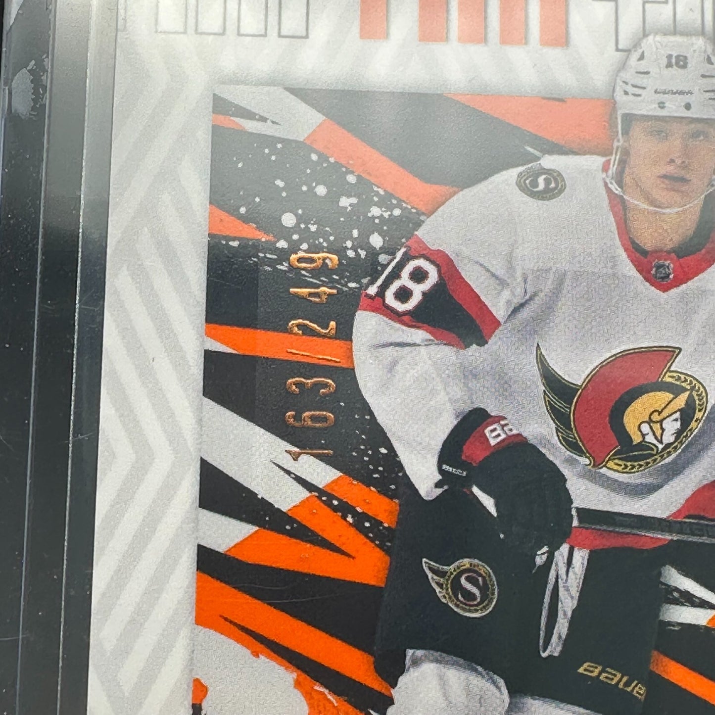 2023-24 UD Credentials TIM STUTZLE #64 Orange /249 - Ottawa Senators