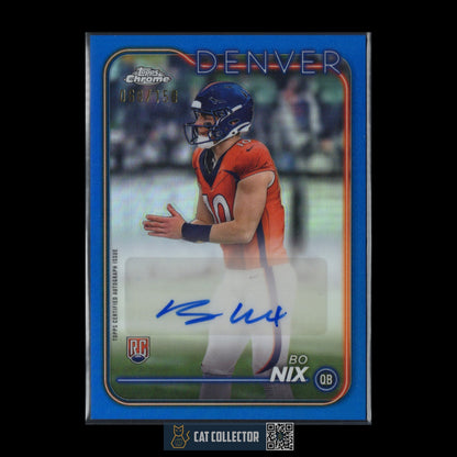 2024 Topps Chrome BO NIX #RA-BNI Rookie RC Blue Refractor AUTO 068/150
