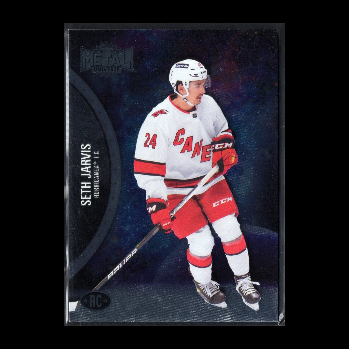 2021-22 SkyBox Metal Universe SETH JARVIS #156 Rookie RC - Carolina Hurricanes