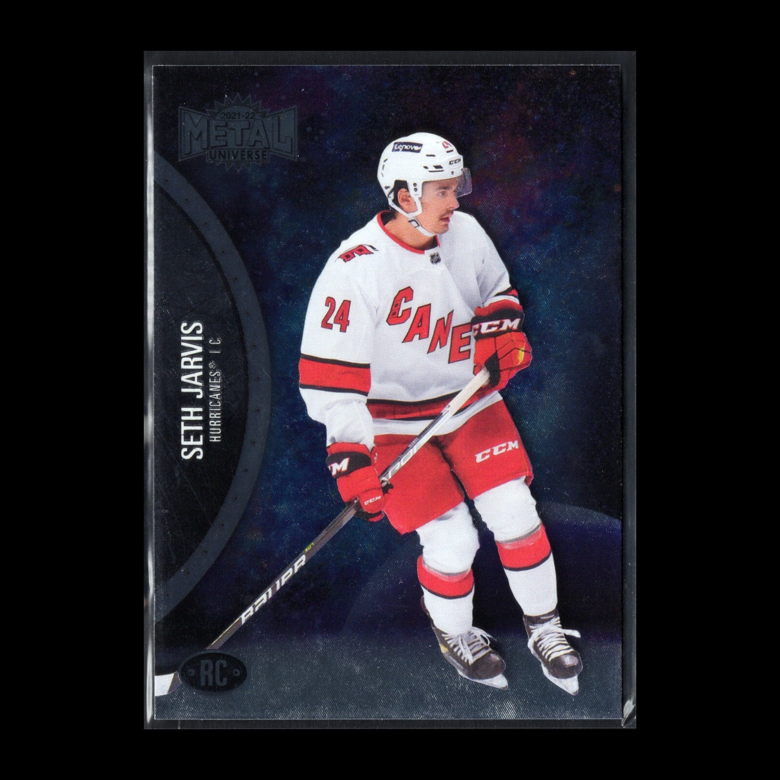 2021-22 SkyBox Metal Universe SETH JARVIS #156 Rookie RC - Carolina Hurricanes