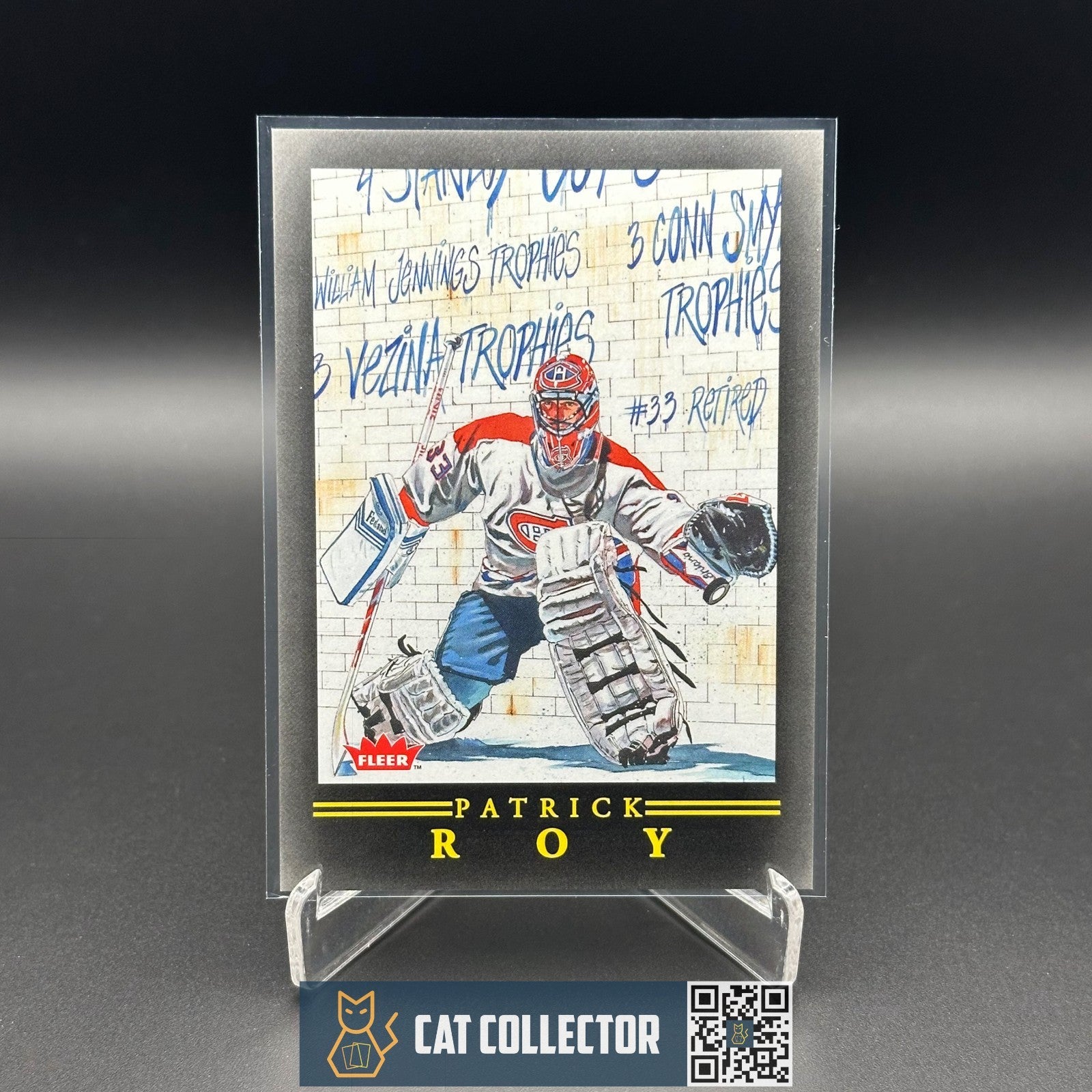 2022-23 UD Credentials PATRICK ROY Fleer Pro Visions SSP - Montreal Canadiens