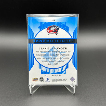2023-24 UD SP Authentic STANISLAV SVOZIL #119 Rookie Authentics
