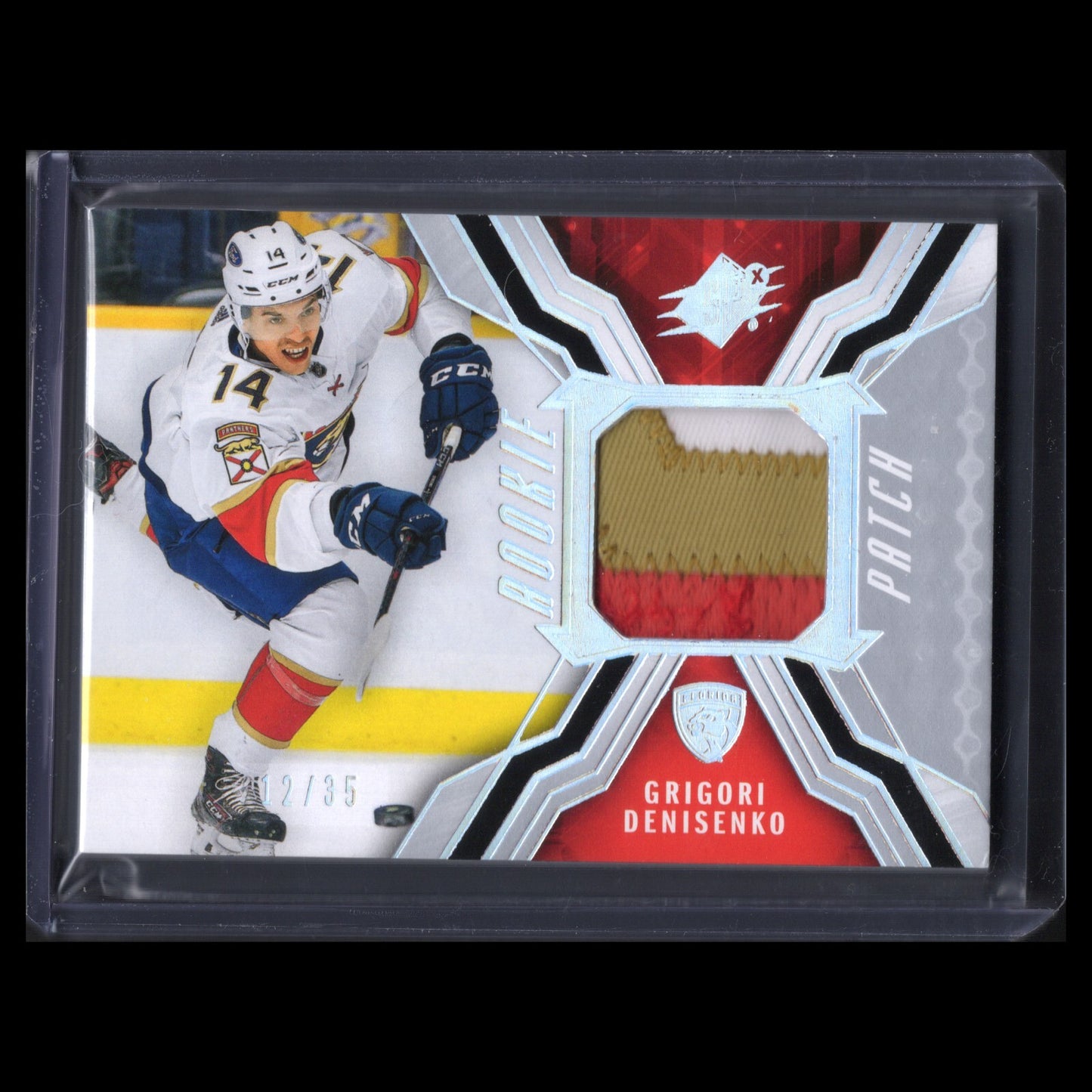 2021-22 UD SPx GRIGORI DENISENKO #RJ-GD 12/35 Rookie Patch - Florida Panthers