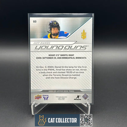 2024-25 Upper Deck PWHL IZZY DANIEL #60 Young Guns RC Rookie - Toronto Sceptres