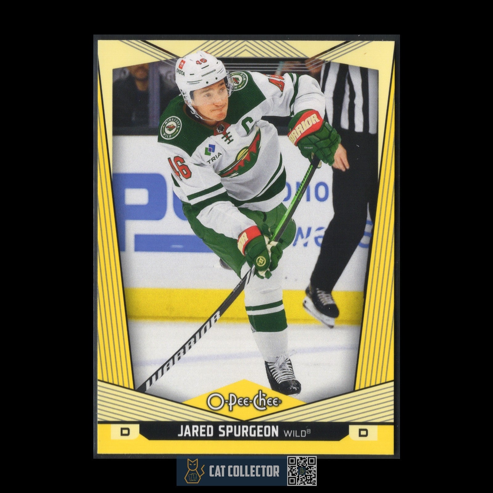 2024-25 O-Pee-Chee JARED SPURGEON #448 Yellow border - Minnesota Wild