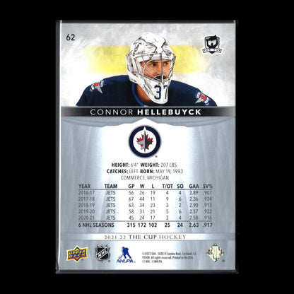 2021-22 Upper Deck The Cup CONNOR HELLEBUYCK #62  155/249 - Winnipeg Jets