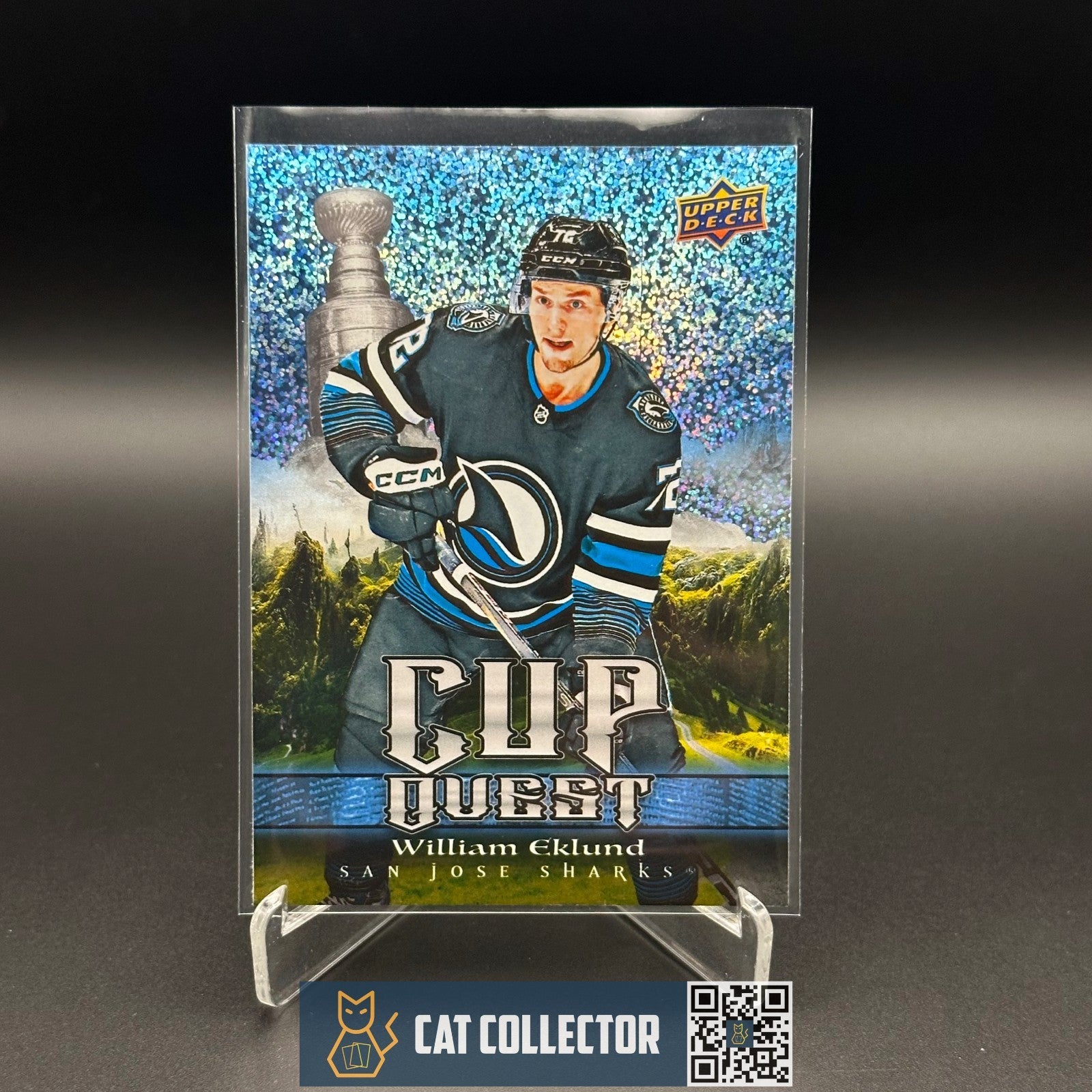 2025-26 UD Series 1 WILIAM EKLUND #CQ-6 Cup Quest Speckle