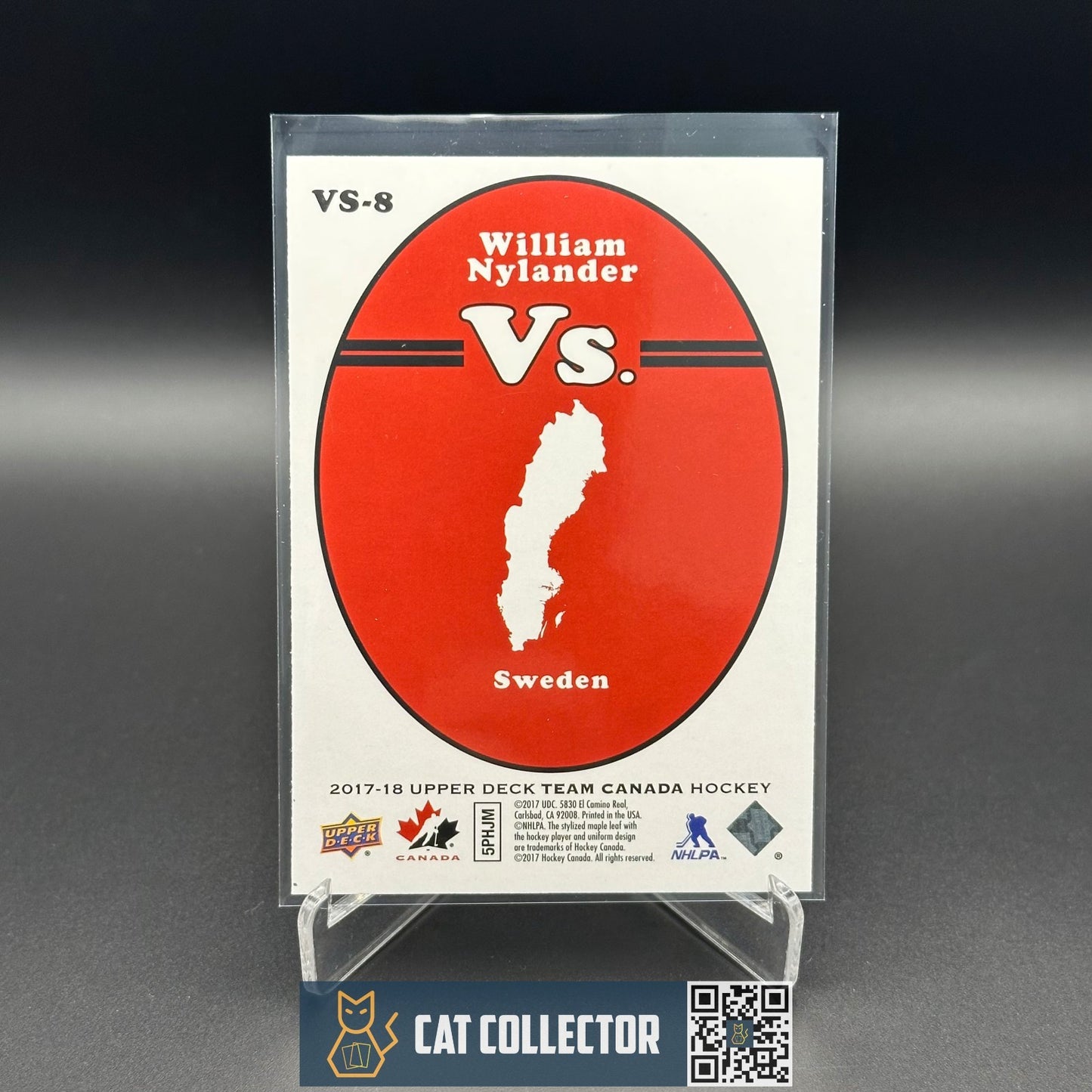 2017-18 UD Team Canada WILLIAM NYLANDER #VS-8 Vs.