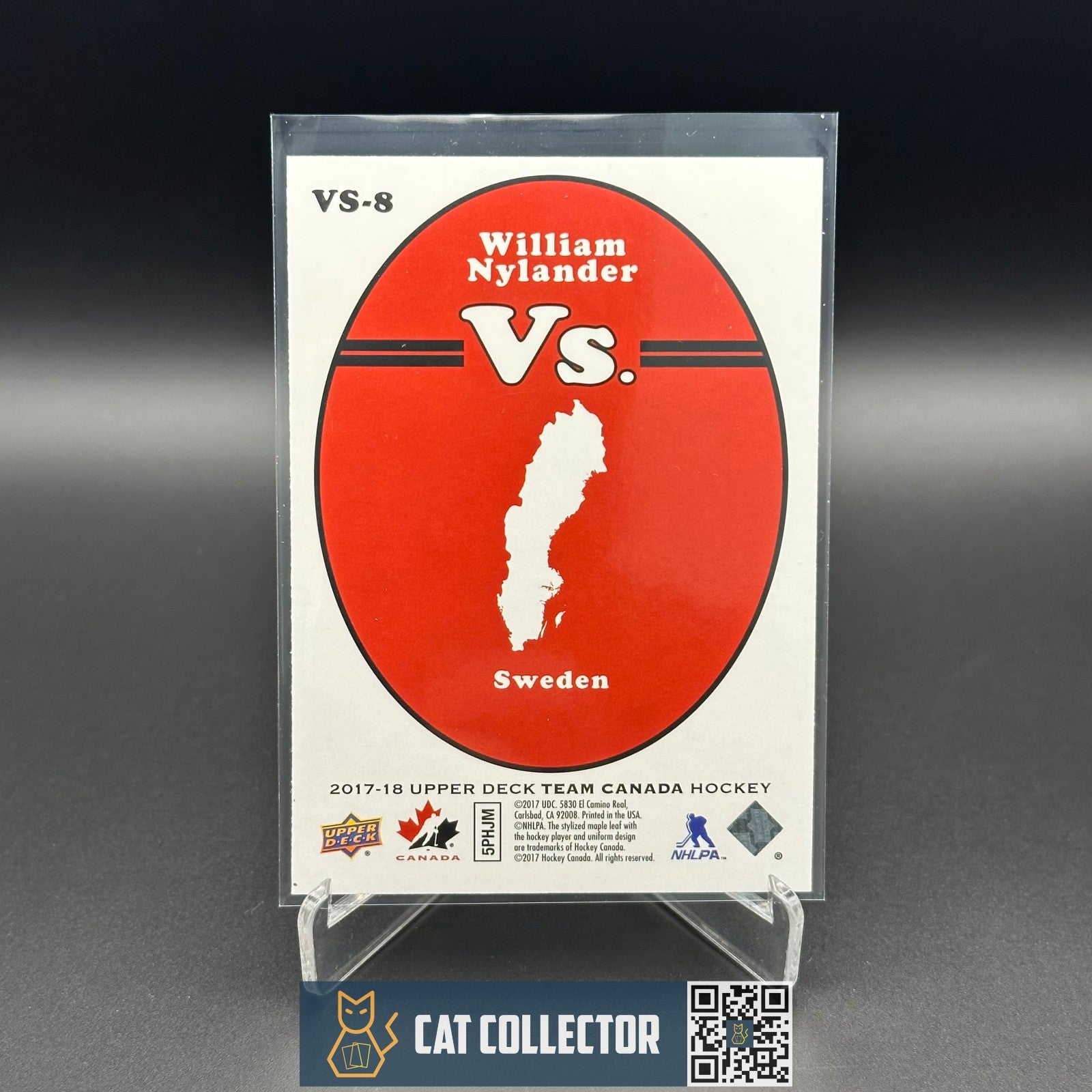 2017-18 UD Team Canada WILLIAM NYLANDER #VS-8 Vs.
