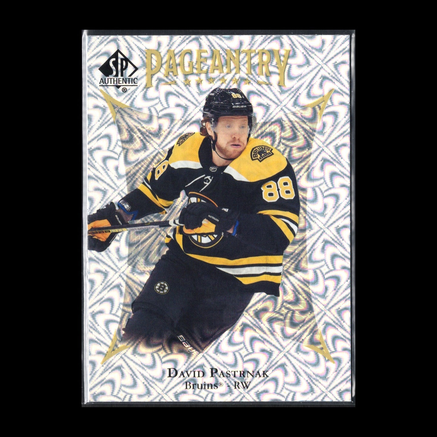 2021-22 UD SP Authentic DAVID PASTRNAK #P-14 Pageantry - Boston Bruins