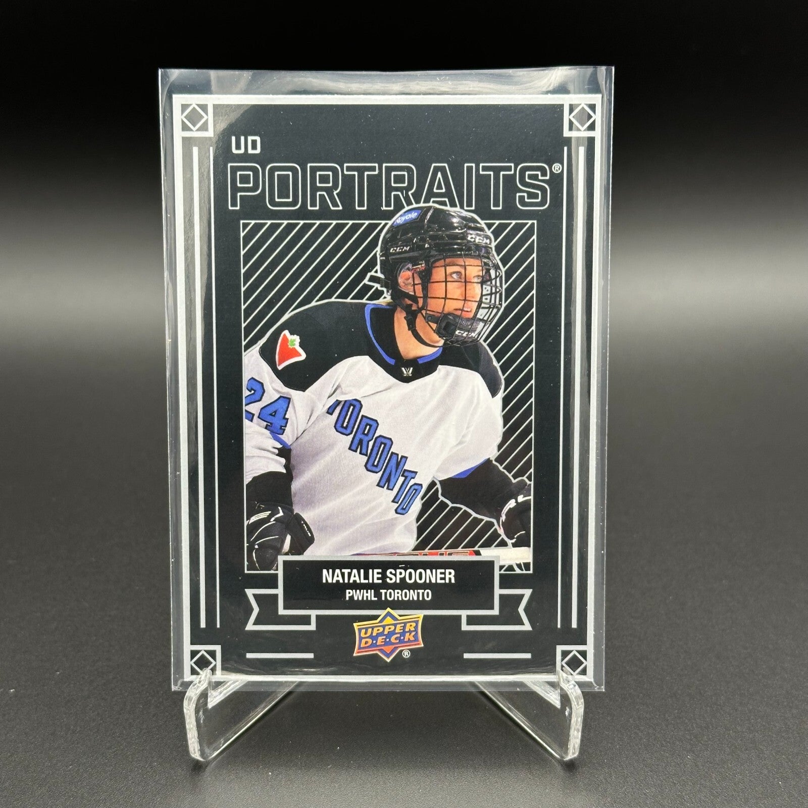 2024-25 UD PWHL NATALIE SPOONER #P-7 UD Portraits - 1st EDITION!