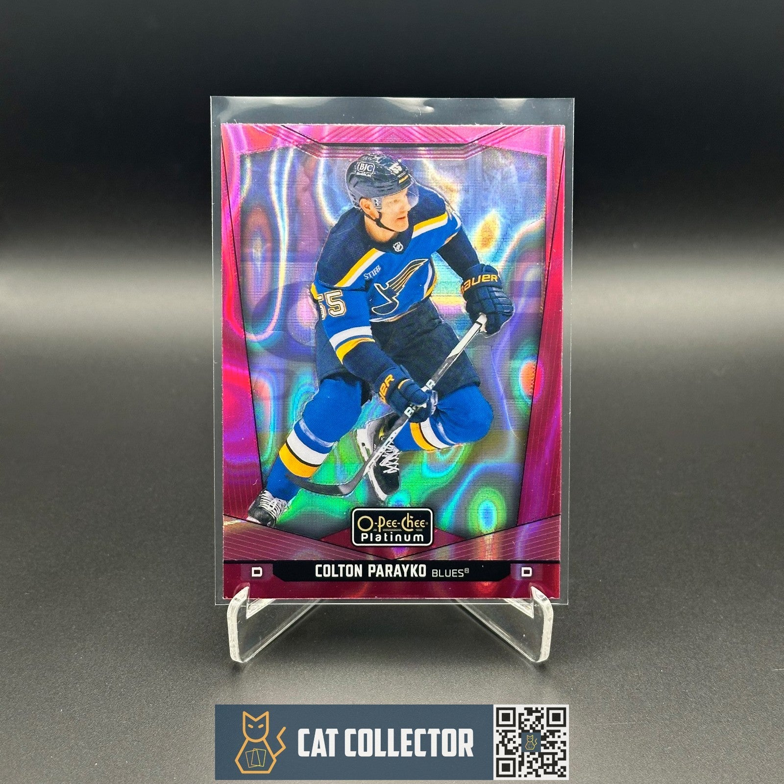 2024-25 O-Pee-Chee Platinum COLTON PARAYKO #21 Pink Magma
