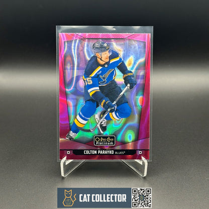 2024-25 O-Pee-Chee Platinum COLTON PARAYKO #21 Pink Magma