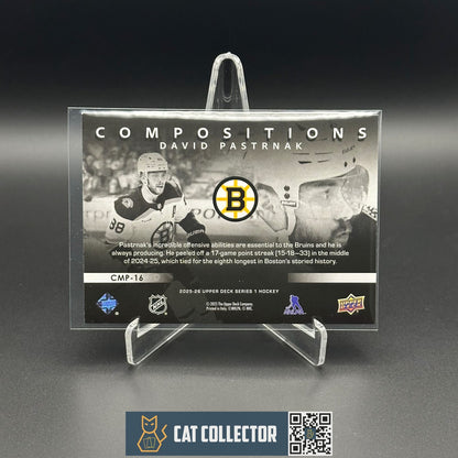 2025-26 UD Series 1 DAVID PASTRNAK #CMP-16 Compositions - Boston Bruins