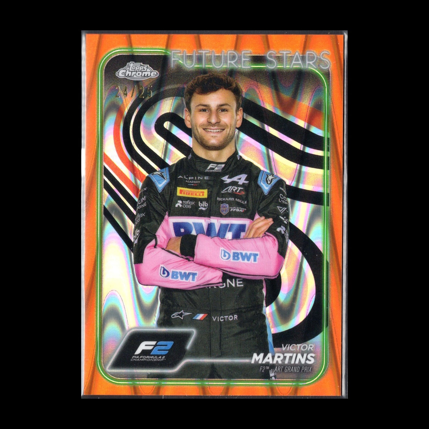 2024 Topps Chrome F1 VICTOR MARTINS #30 F2 Futurs Stars Orange Refractor /25