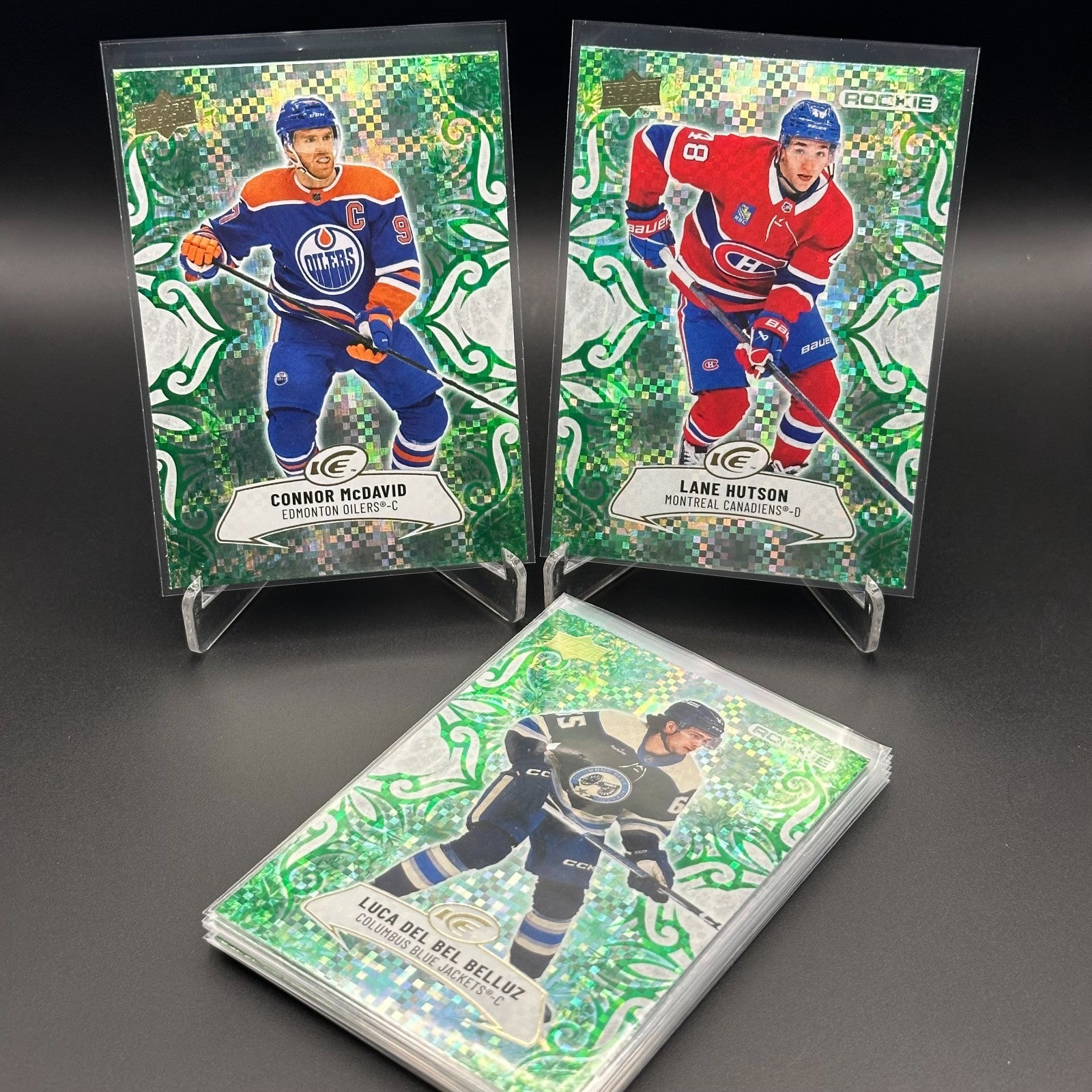 2024-25 UD Ice EMERALD GREEN PARALLELS ~ YOU PICK from the list!