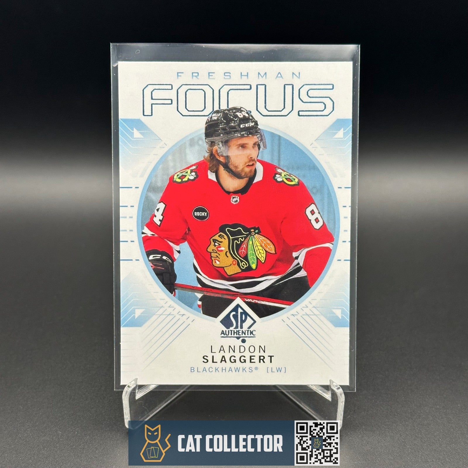 2024-25 UD SP Authentic LANDON SLAGGERT #FF-37 Freshman Focus Blue