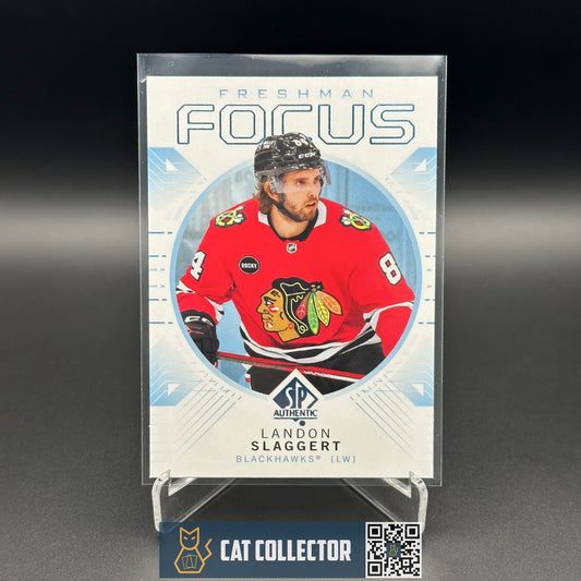 2024-25 UD SP Authentic LANDON SLAGGERT #FF-37 Freshman Focus Blue