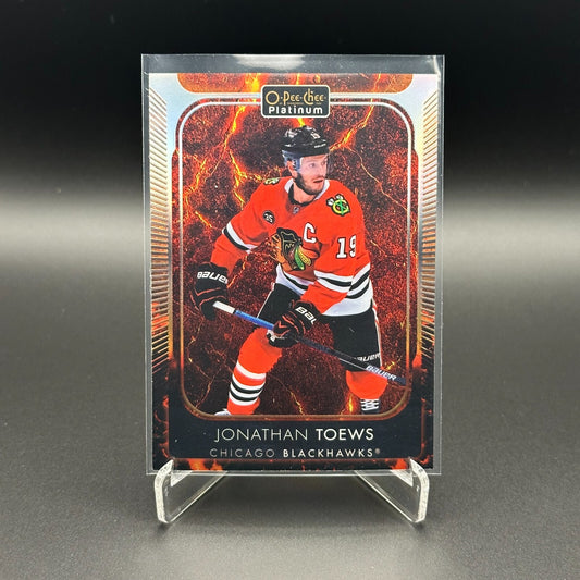 2021-22 O-Pee-Chee Platinum JONATHAN TOEWS #101 Hot Magma /499
