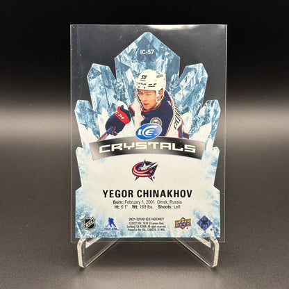 2021-22 UD Ice YEGOR CHINAKHOV #IC-57 Ice Crystals Rookies Die-Cut RC