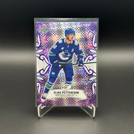 2024-25 UD Ice ELIAS PETTERSON #20 Purple parallel - Vancouver Canucks