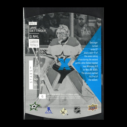 2023-24 UD Extended series JAKE OETTINGER #SPX-32 1997-98 SPx Holoview Retro
