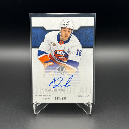 2023-24 SP Authentic ARNAUD DURANDEAU #RFWA2-9 Retro Future Watch Auto Rookie RC