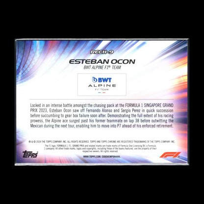 2024 Topps Chrome Formula 1 ESTEBAN OCON #RECH-9 Re-Charged