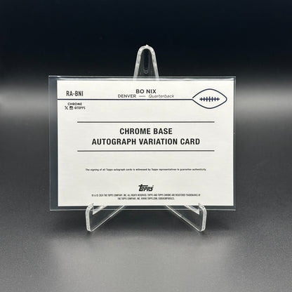 2024 Topps Chrome BO NIX #RA-BNI Rookie RC Blue Refractor AUTO 068/150