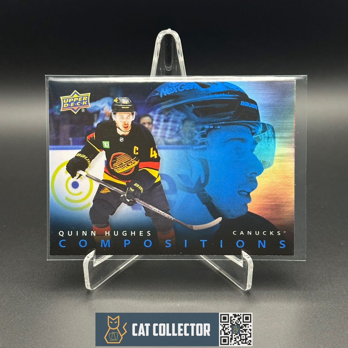 2025-26 UD Series 1 QUINN HUGHES #CMP-4 Compositions - Vancouver Canucks