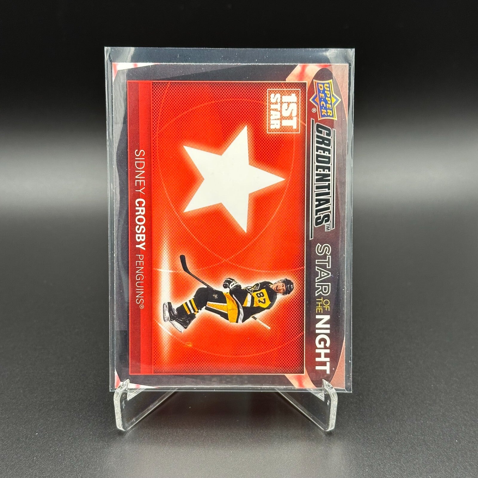 2021-22 UD Credentials SIDNEY CROSBY #1S-3 First Star of the Night