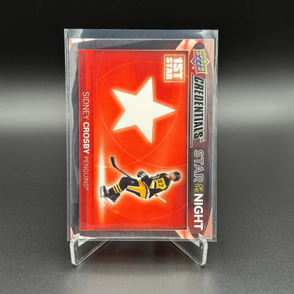 2021-22 UD Credentials SIDNEY CROSBY #1S-3 First Star of the Night