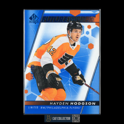 2022-23 UD SP Authentic HAYDEN HODGSON #169 Future Watch Limited Blue RC /399