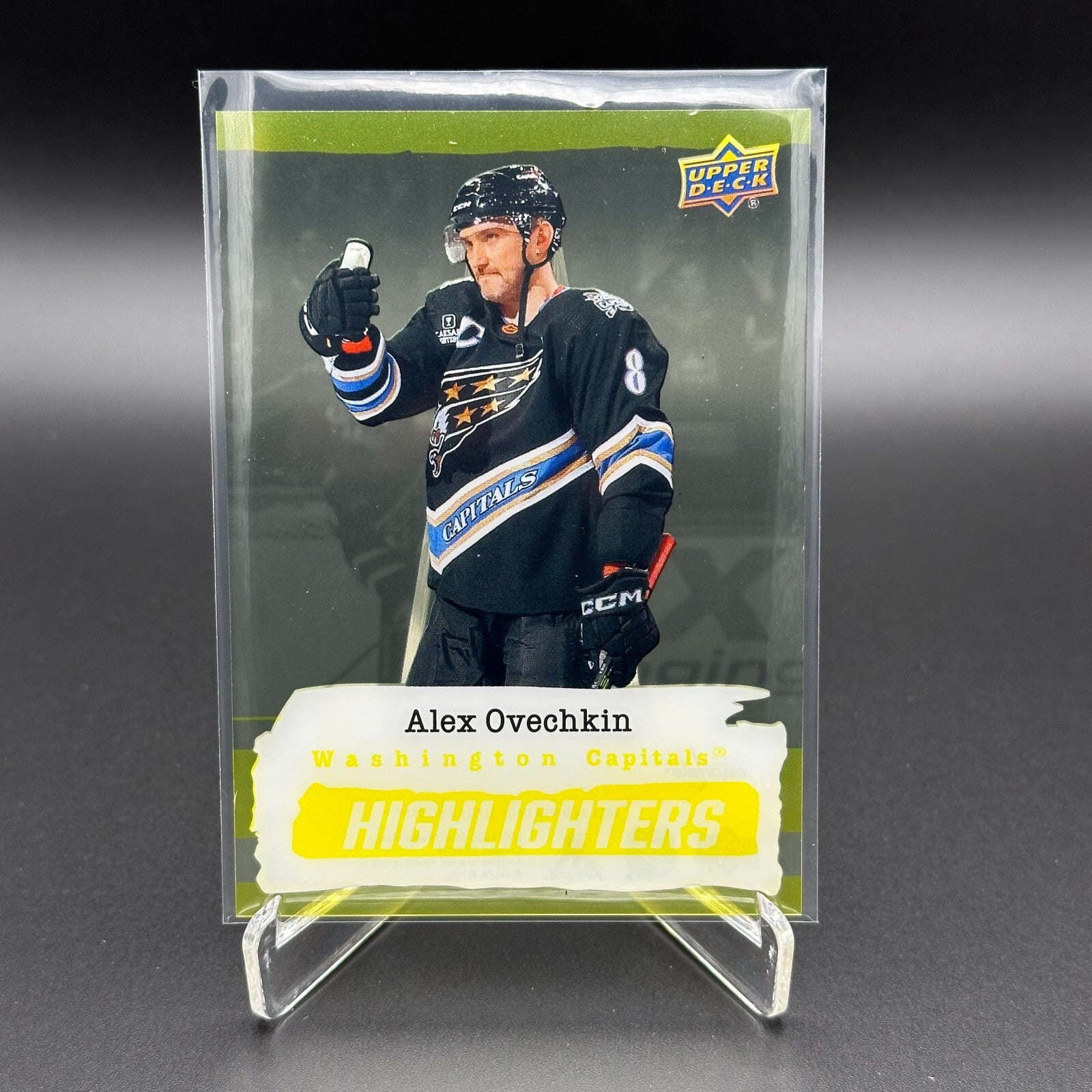 2023-24 UD Series 2 ALEXANDER OVECHKIN #HL-10 Highlighters Yellow