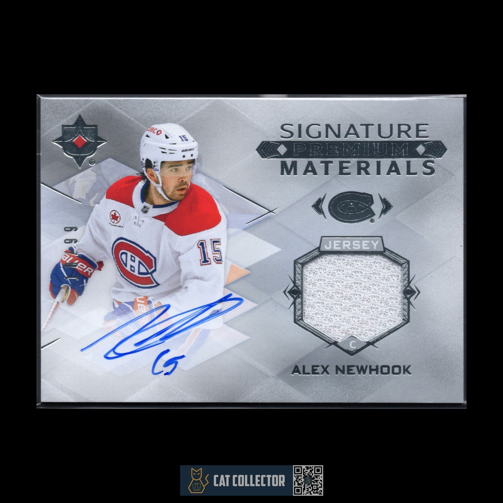 2023-24 Ultimate Collection ALEX NEWHOOK #UMS-AN Signature Premium Materials /99
