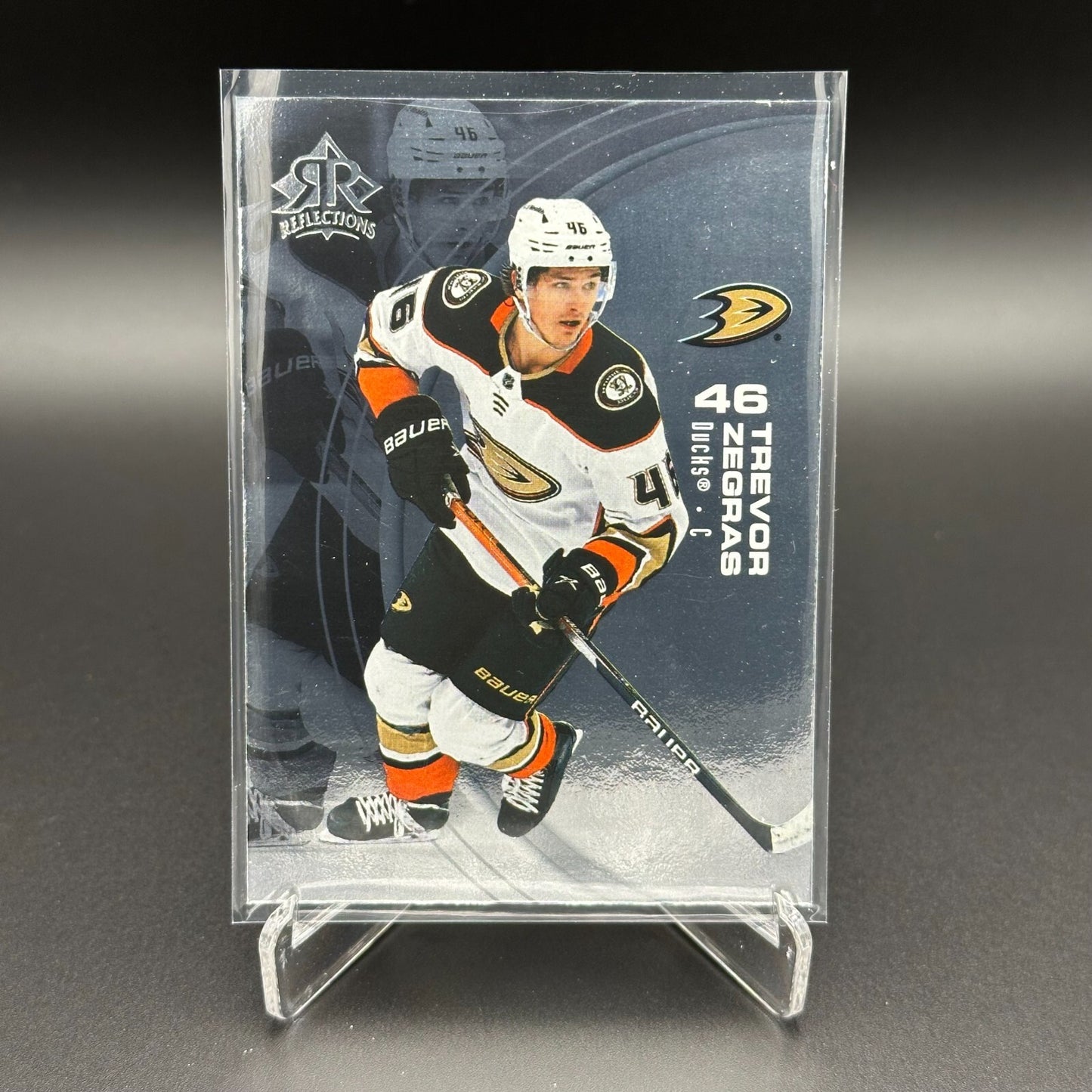 2021-22 UD Extended series TREVOR ZEGRAS #1 Reflections - Anaheim Ducks