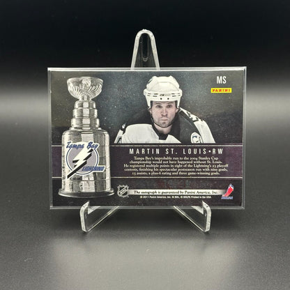 2011-12 Panini Limited MARTIN ST. LOUIS #MS Winners Signatures /99 Hard Signed