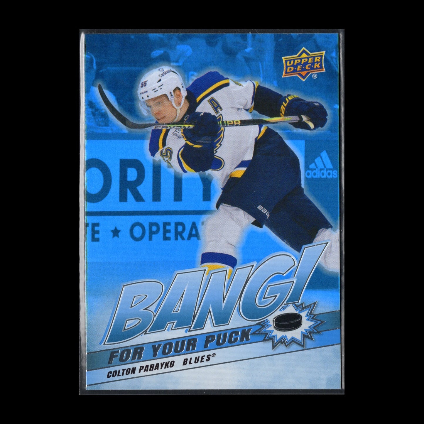 2024-25 UD Series 2 COLTON PARAYKO #BP-6 Bang for your puck - St. Louis Blues