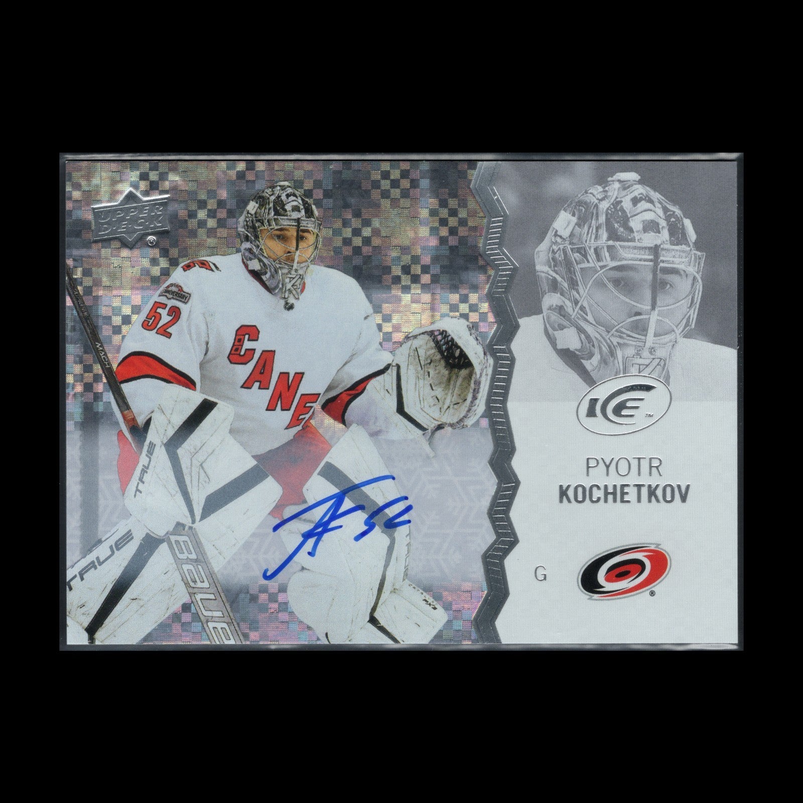 2024-25 UD Ice PYOTR KOCHETKOV #16 2023 Update - White Snowflake AUTO Parallel