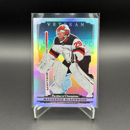 2022-23 UD Parkhurst Champions MACKENZIE BLACKWOOD #84 Rainbow - NJ Devils