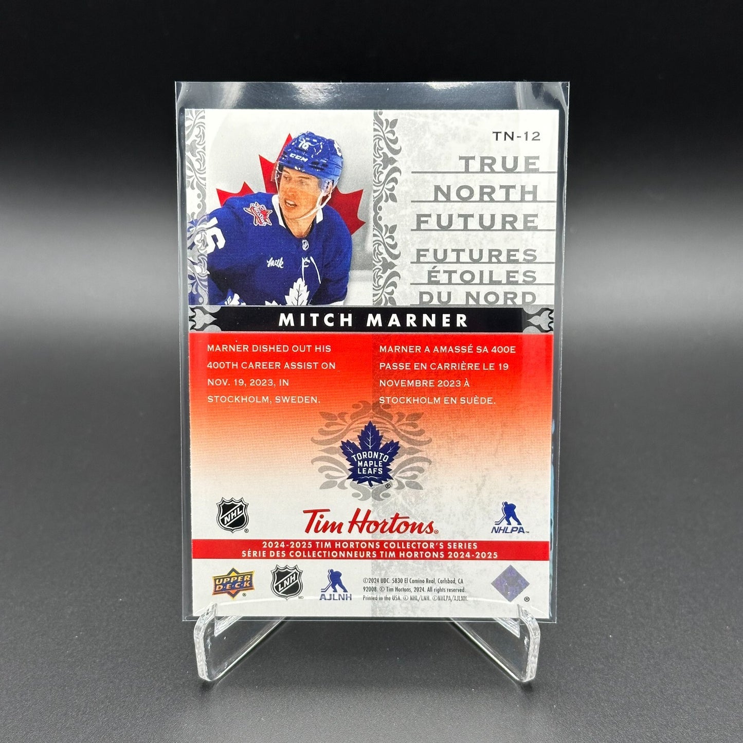 2024-25 UD Tim Hortons MITCH MARNER #TH-12 True North Future Toronto Maple Leafs