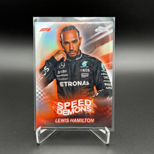 2024 Topps Chrome Formula 1 LEWIS HAMILTON #SD-6 Speed demons