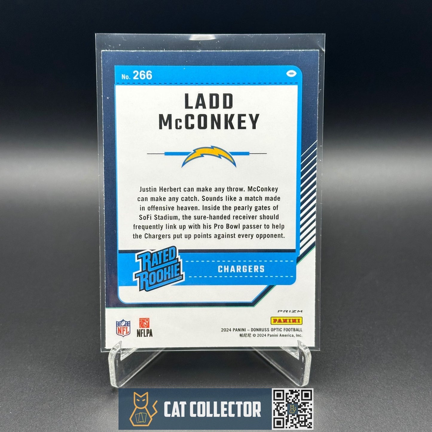 2024 Panini Donruss Optic LADD MCCONKEY #266 RC Rated Rookie Green Hyper Prizm