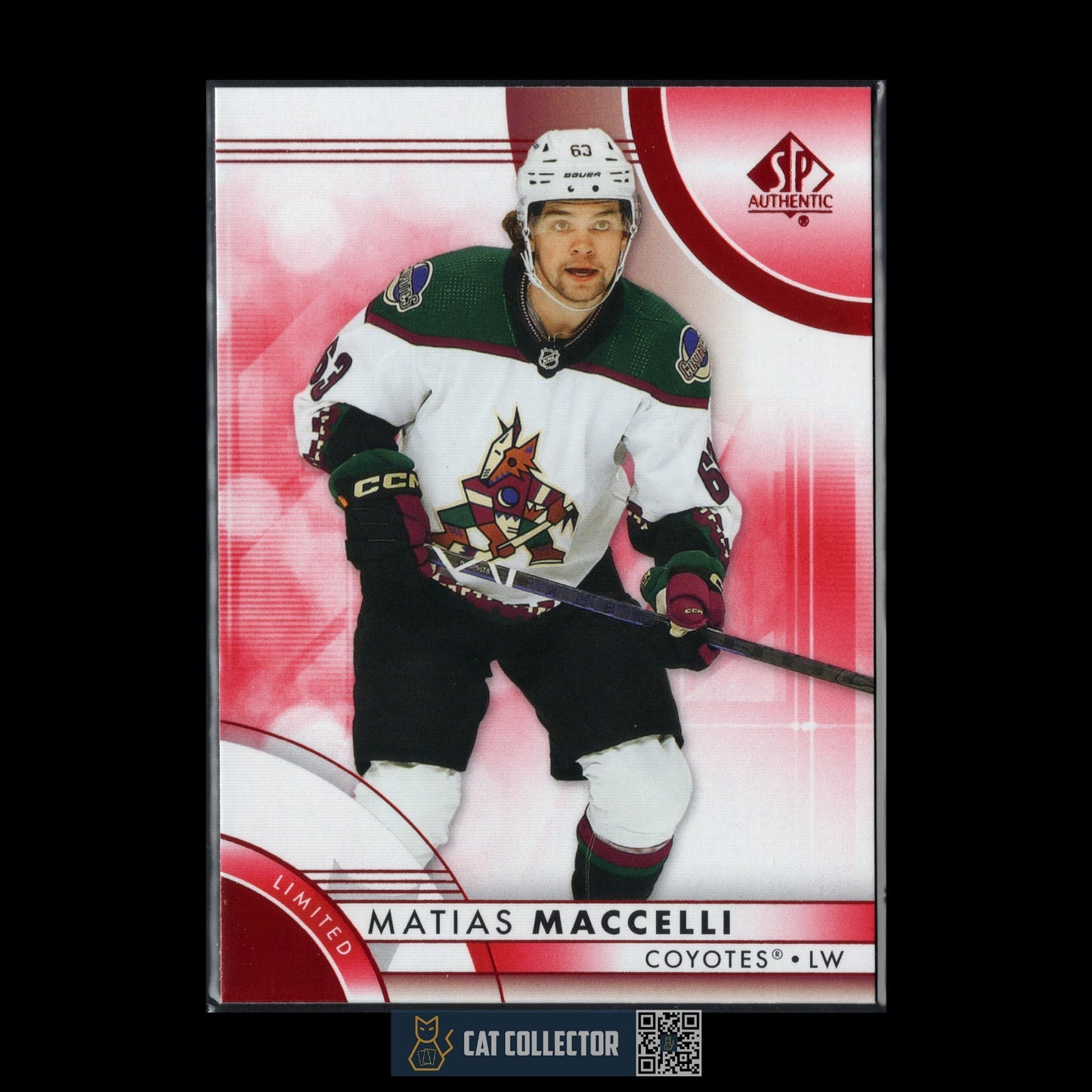 2023-24 UD SP Authentic MATIAS MACCELLI #75 Limited Red