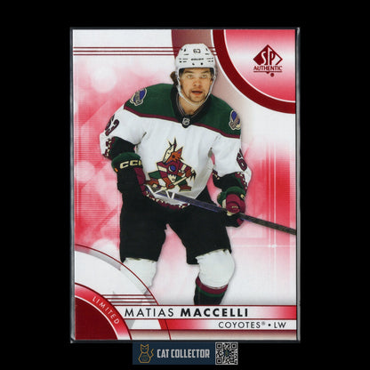 2023-24 UD SP Authentic MATIAS MACCELLI #75 Limited Red